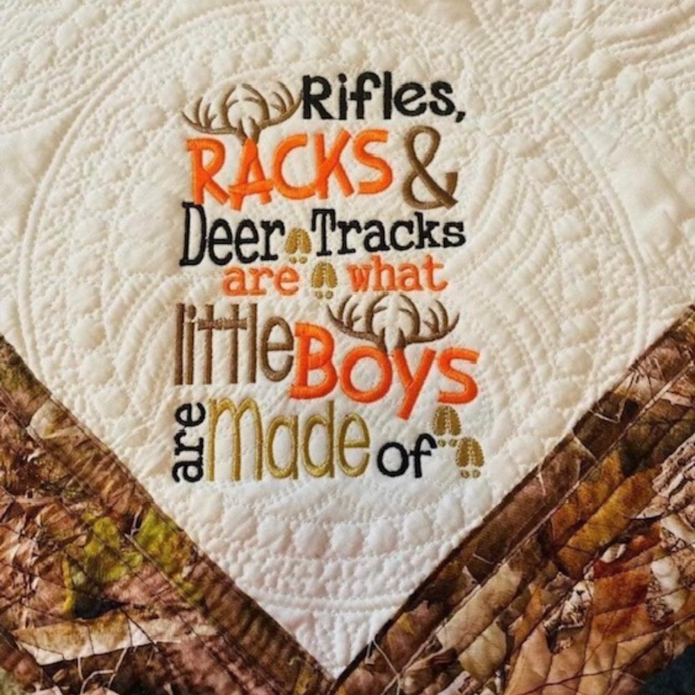 Camo baby quilt 35x46